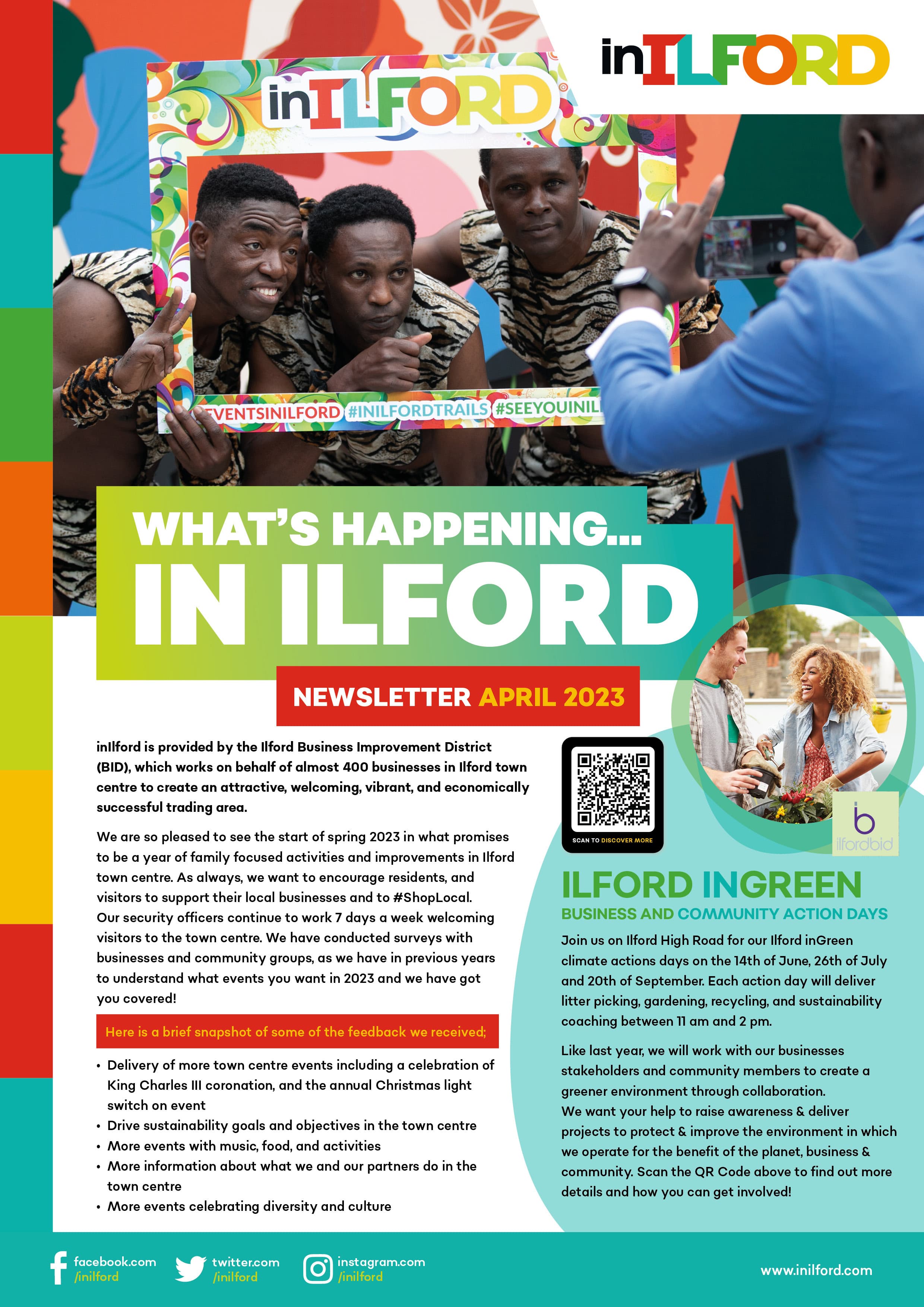 Ilford BID Newsletter April 2023 8 Pages A4