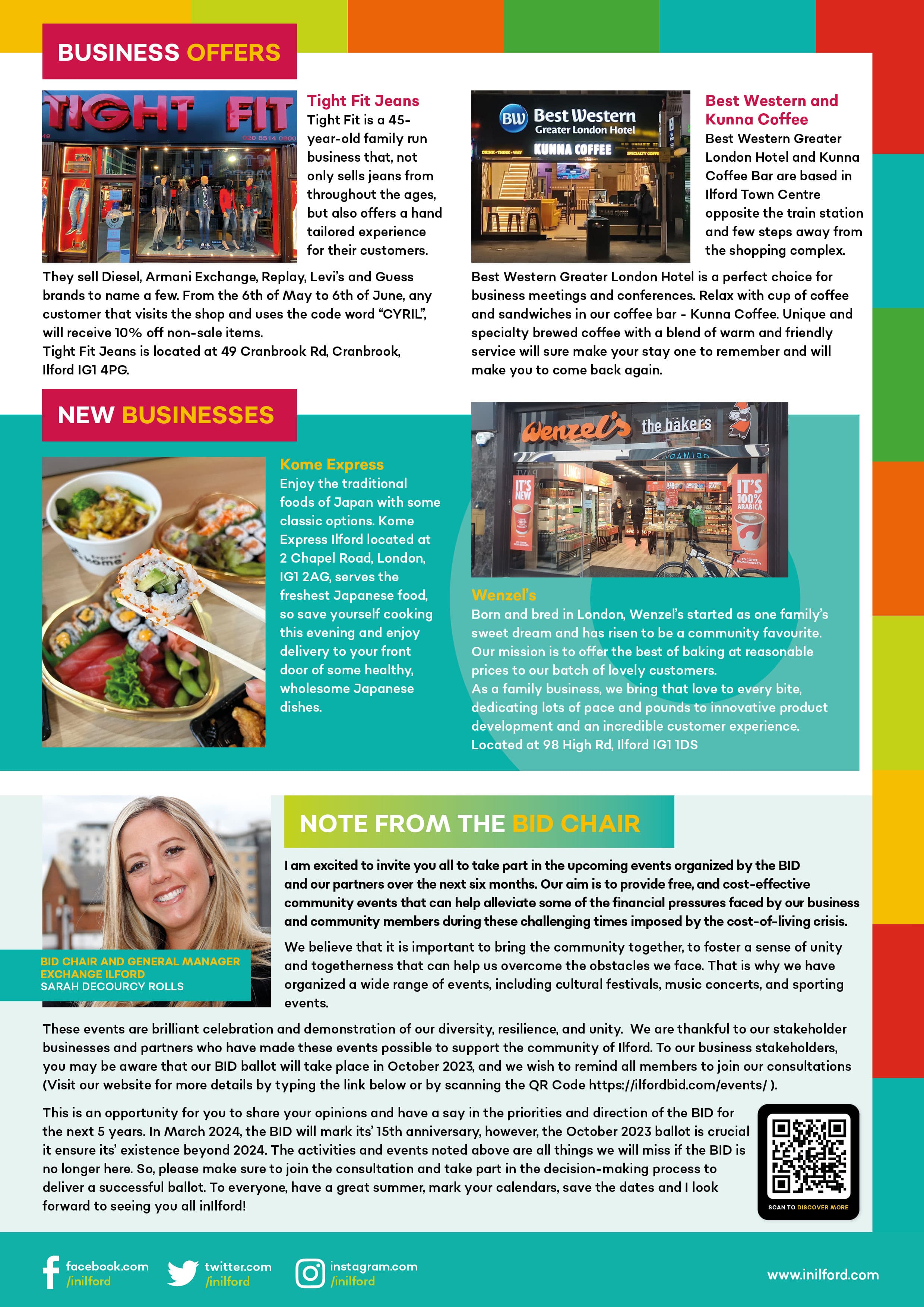 Ilford BID Newsletter April 2023 8 Pages A48