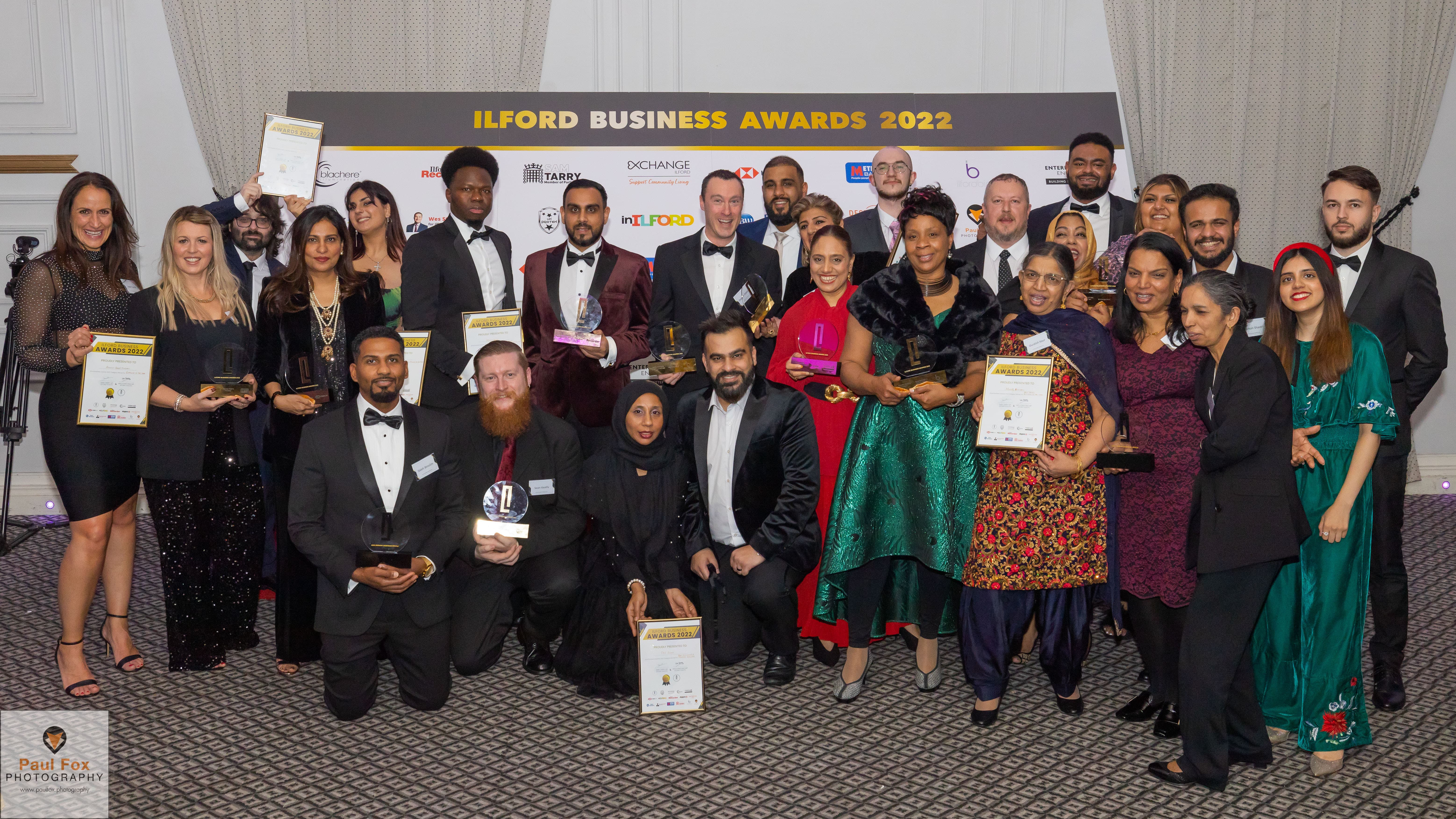 Ilford Business Awards Winners 2022 Group Photo